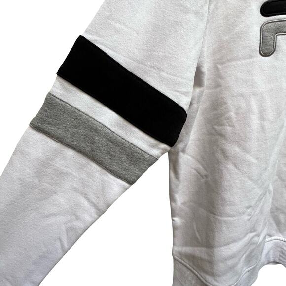 FILA White Crewneck Sweatshirt, Pullover Sweatshirt Size M NEW - Picture 2 of 8